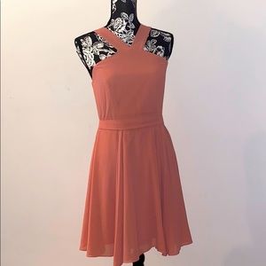 Rusty Rose Skater Dress